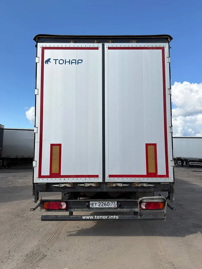 Полуприцеп шторно-бортовой ТОНАР 9888 с закладными, без ящика, без коников — фото, цена, характеристики
