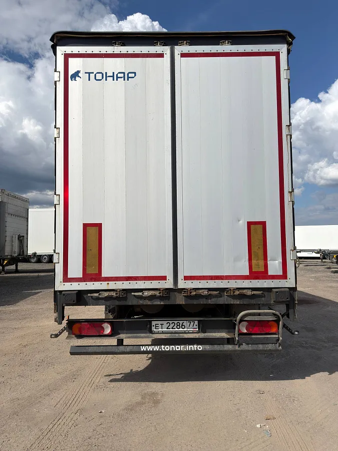 Полуприцеп шторно-бортовой ТОНАР 9888 с закладными, без ящика, без коников — фото, цена, характеристики